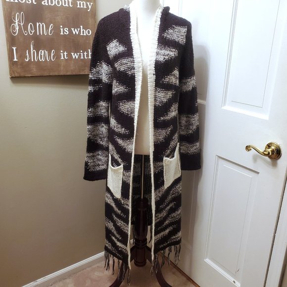 VENUS Sweaters - Venus Long Hooded Duster Cardigan